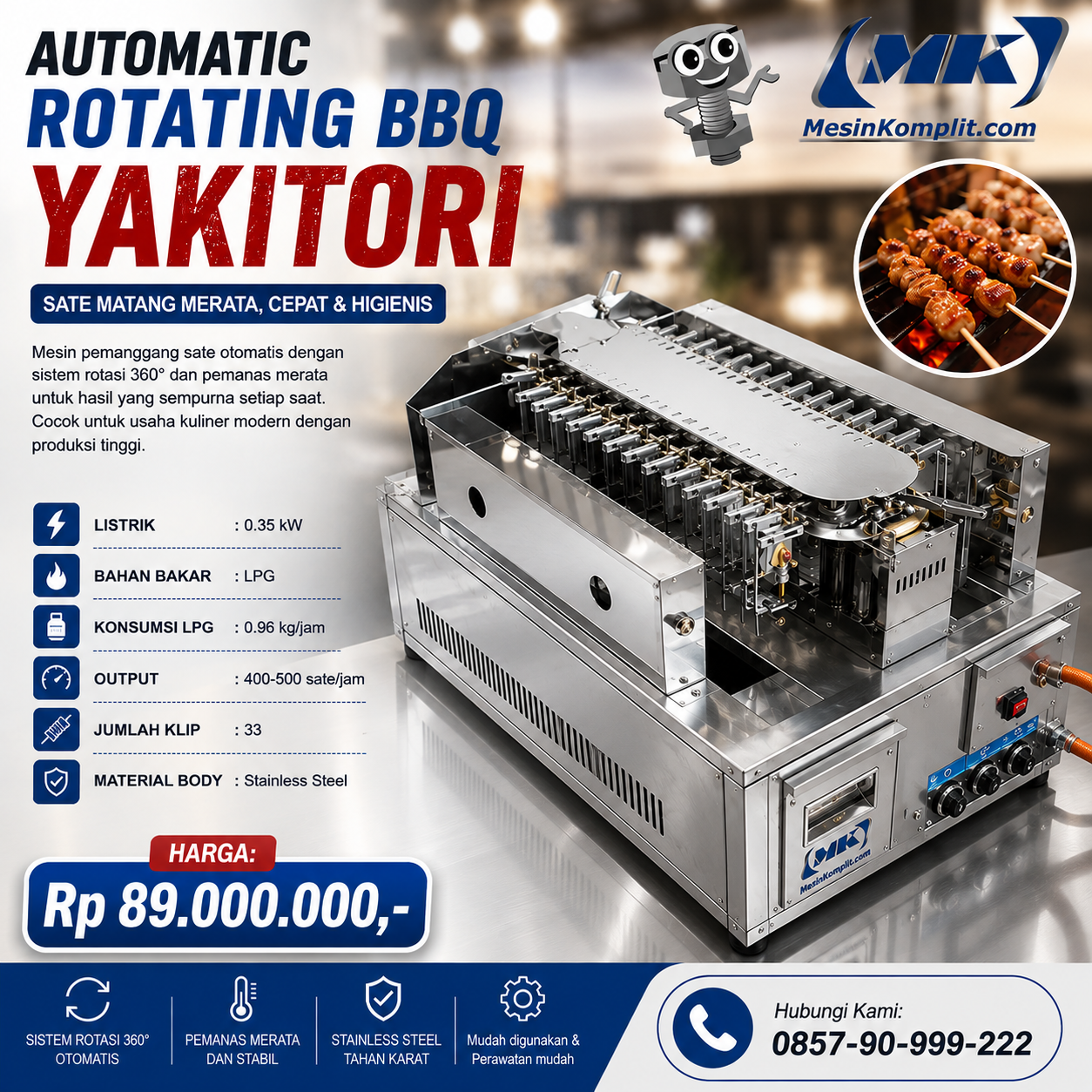 Mesin Sate Yakitori ...